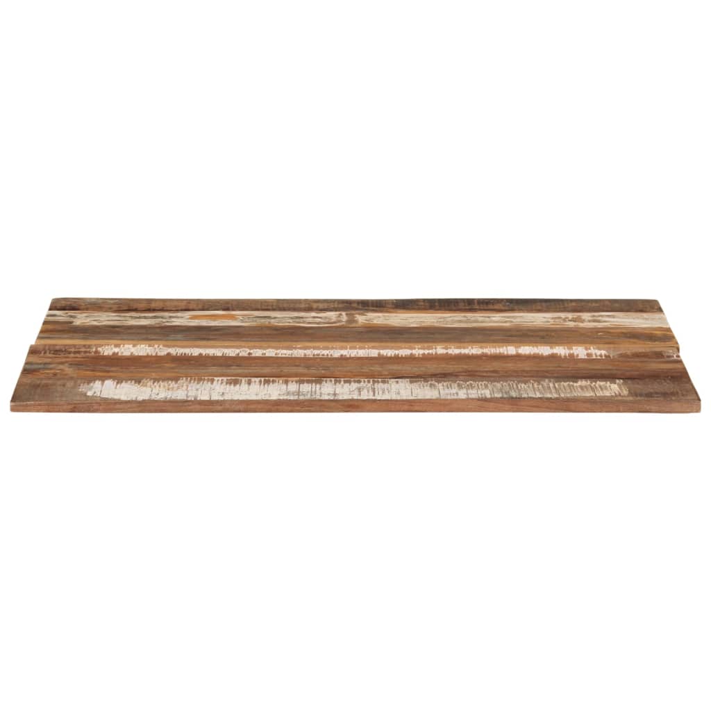 Rectangular Table Top 60x80 cm 15-16 mm Solid Reclaimed Wood