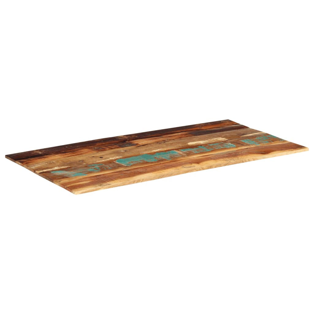 Rectangular Table Top 60x120 cm 15-16 mm Solid Reclaimed Wood