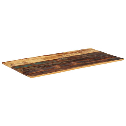 Rectangular Table Top 60x120 cm 15-16 mm Solid Reclaimed Wood