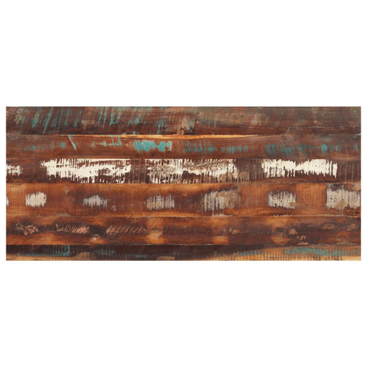 Rectangular Table Top 60x140 cm 15-16 mm Solid Reclaimed Wood