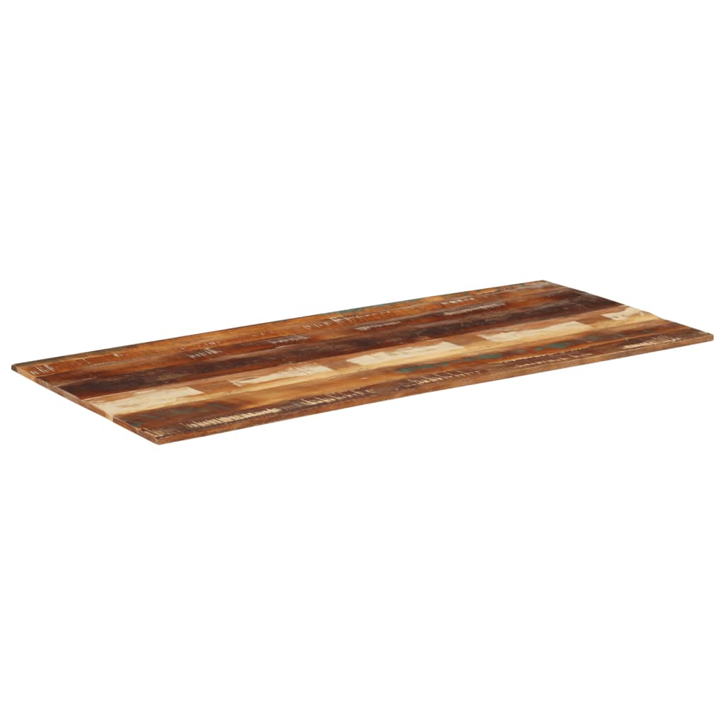 Rectangular Table Top 60x140 cm 15-16 mm Solid Reclaimed Wood