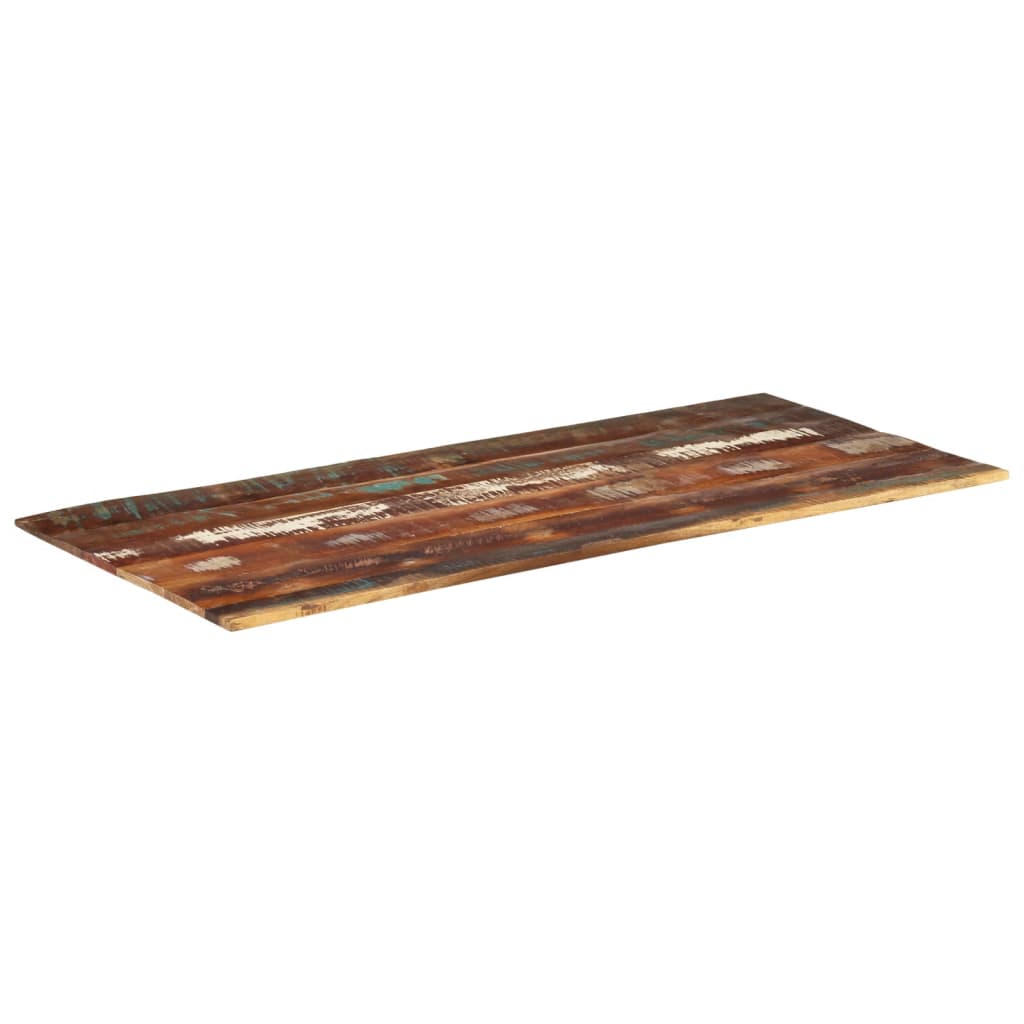 Rectangular Table Top 60x140 cm 15-16 mm Solid Reclaimed Wood