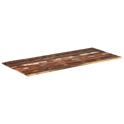 Rectangular Table Top 60x140 cm 15-16 mm Solid Reclaimed Wood