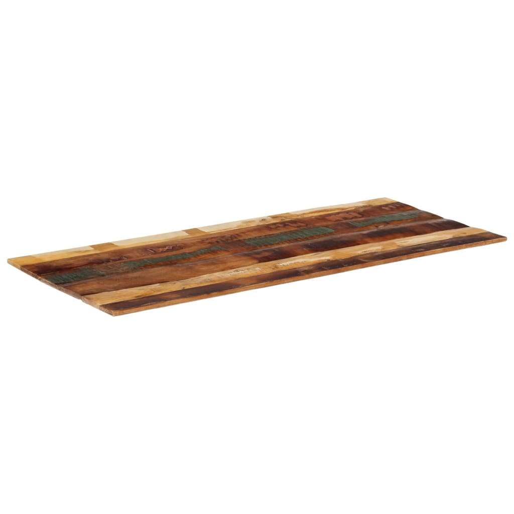 Rectangular Table Top 60x140 cm 15-16 mm Solid Reclaimed Wood