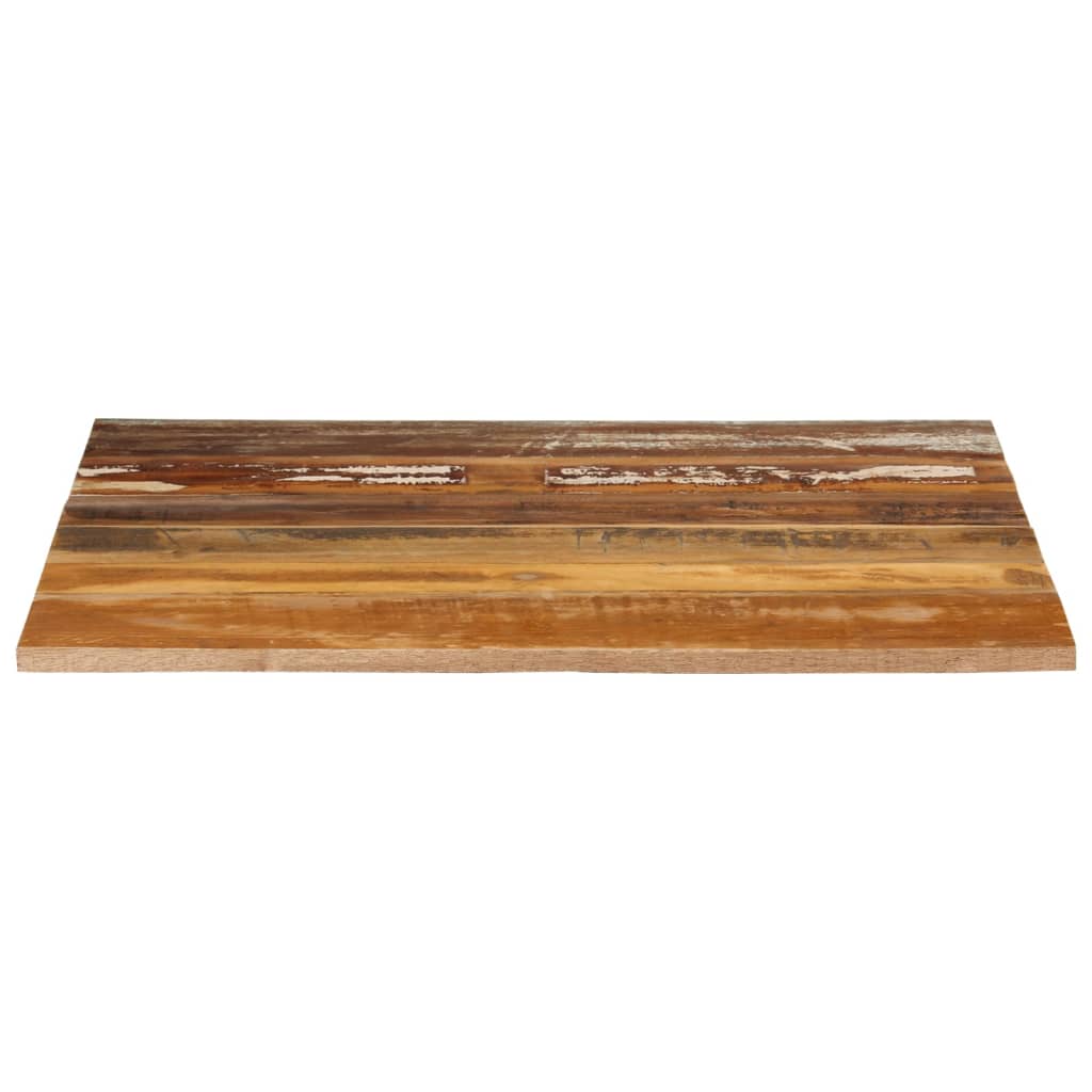 Square Table Top 70x70 cm 15-16 mm Solid Reclaimed Wood