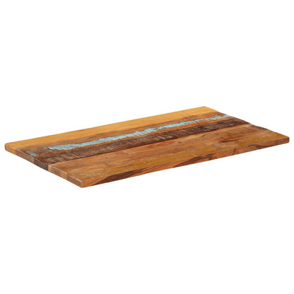 Rectangular Table Top 60x100 cm 25-27 mm Solid Reclaimed Wood