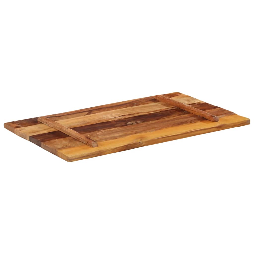 Rectangular Table Top 60x100 cm 25-27 mm Solid Reclaimed Wood