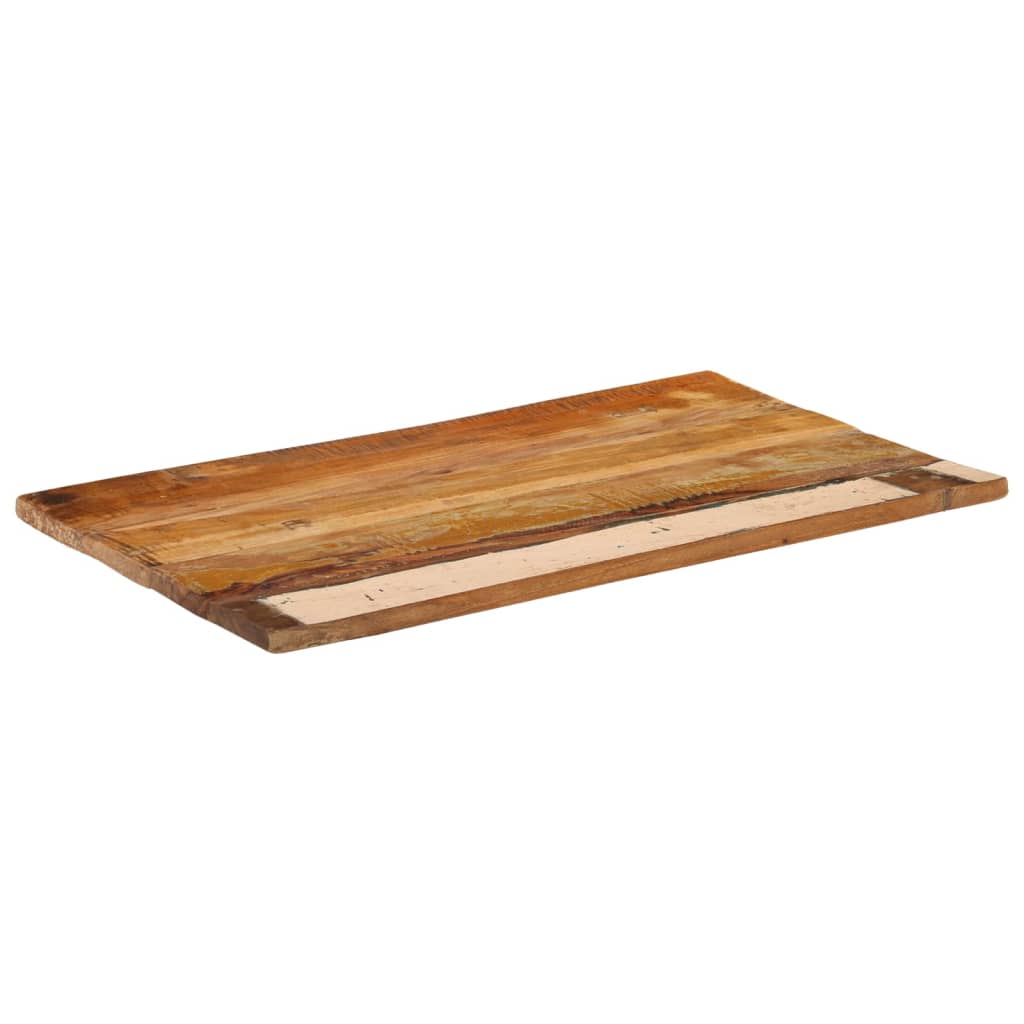 Rectangular Table Top 60x100 cm 25-27 mm Solid Reclaimed Wood