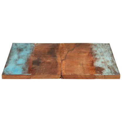 Rectangular Table Top 70x90 cm 25-27 mm Solid Reclaimed Wood