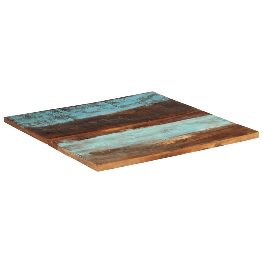 Square Table Top 80x80 cm 25-27 mm Solid Reclaimed Wood