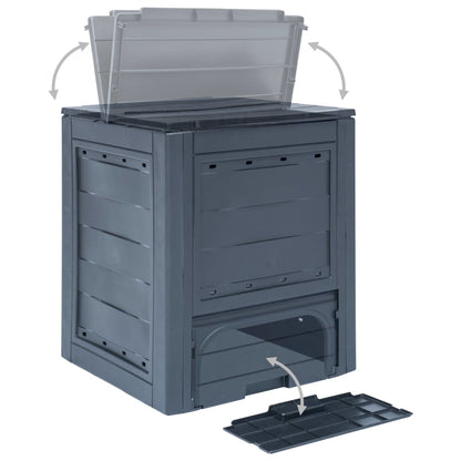 Garden Composters 2 pcs Grey 60x60x73cm 520 L