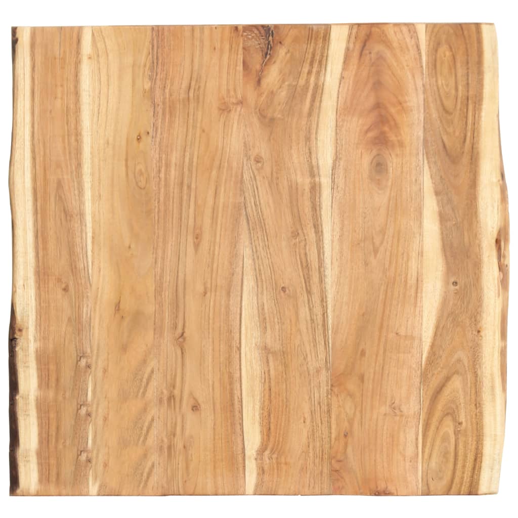 Table Top Solid Acacia Wood 58x(50-60)x3.8 cm