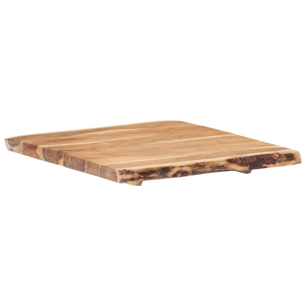 Table Top Solid Acacia Wood 58x(50-60)x3.8 cm