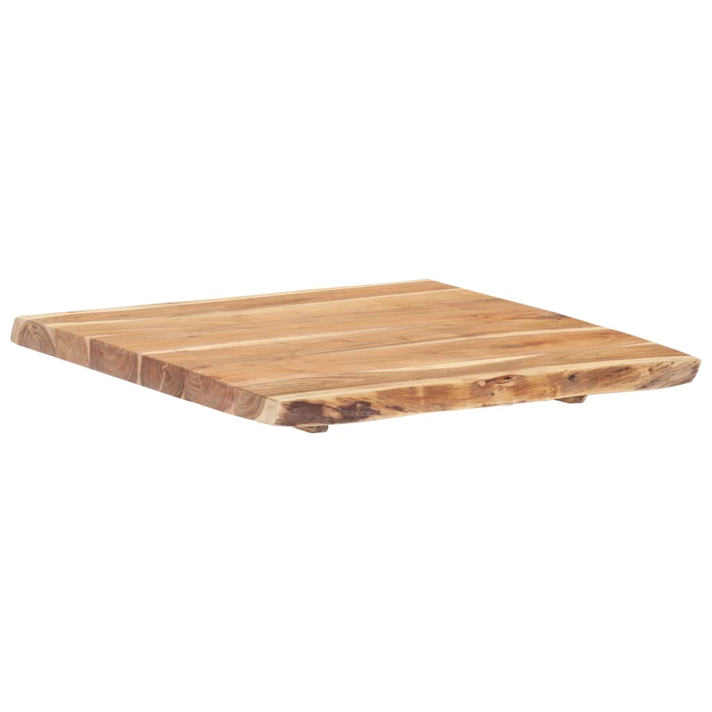 Table Top Solid Acacia Wood 58x(50-60)x3.8 cm