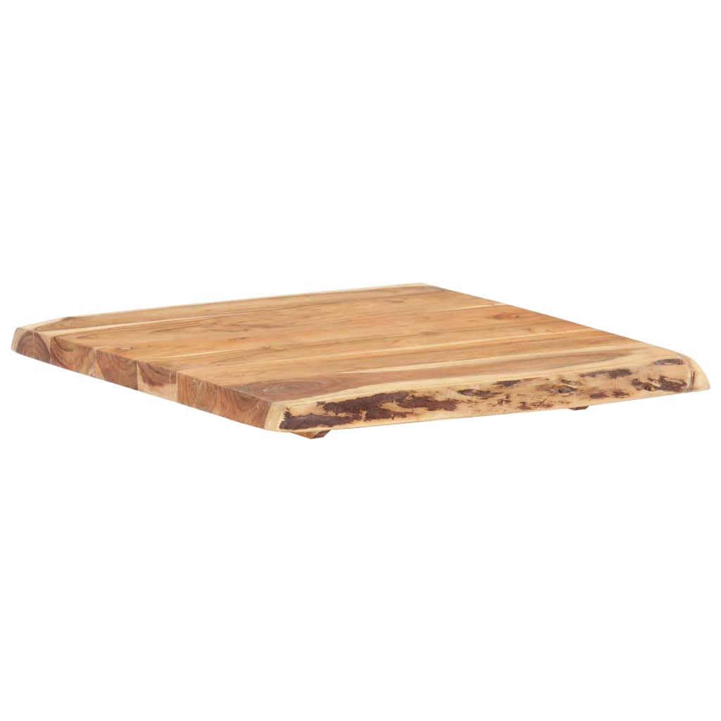 Table Top Solid Acacia Wood 58x(50-60)x3.8 cm