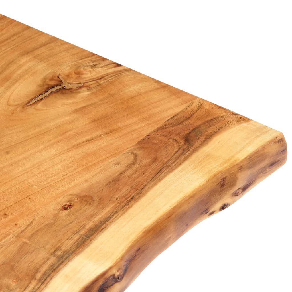 Table Top Solid Acacia Wood 100x(50-60)x3.8 cm