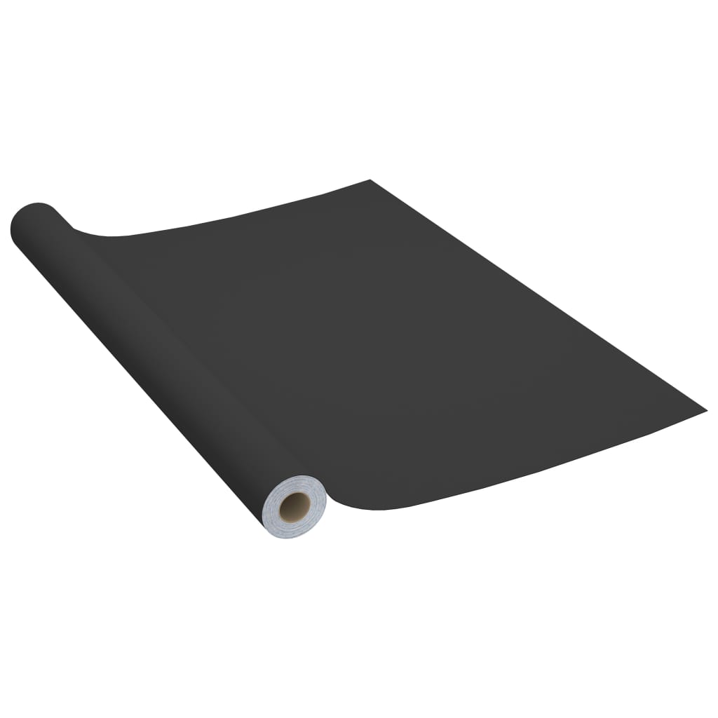 Self-adhesive Furniture Film Black 500x90 cm PVC