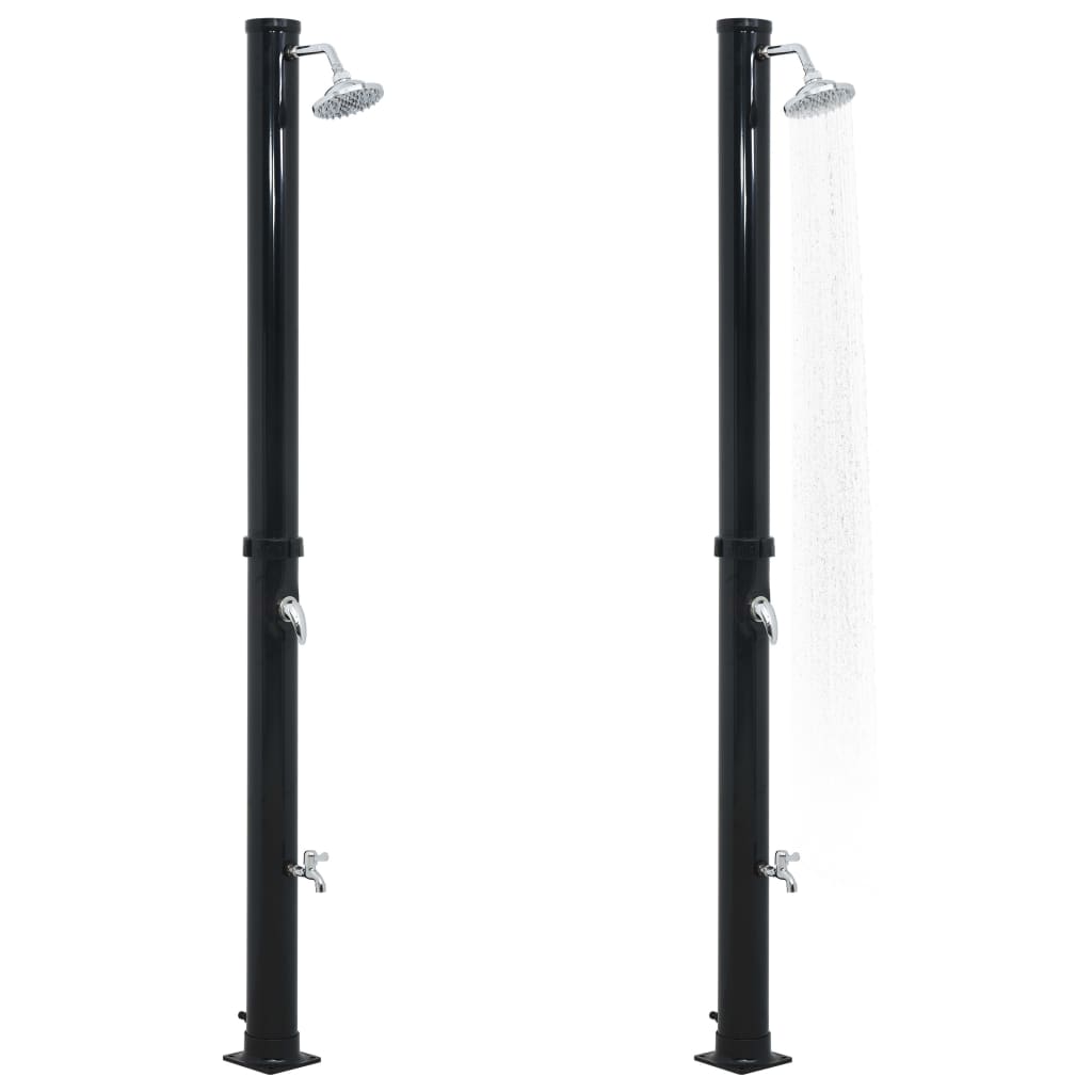 Solar Shower Black 220 cm 20 L