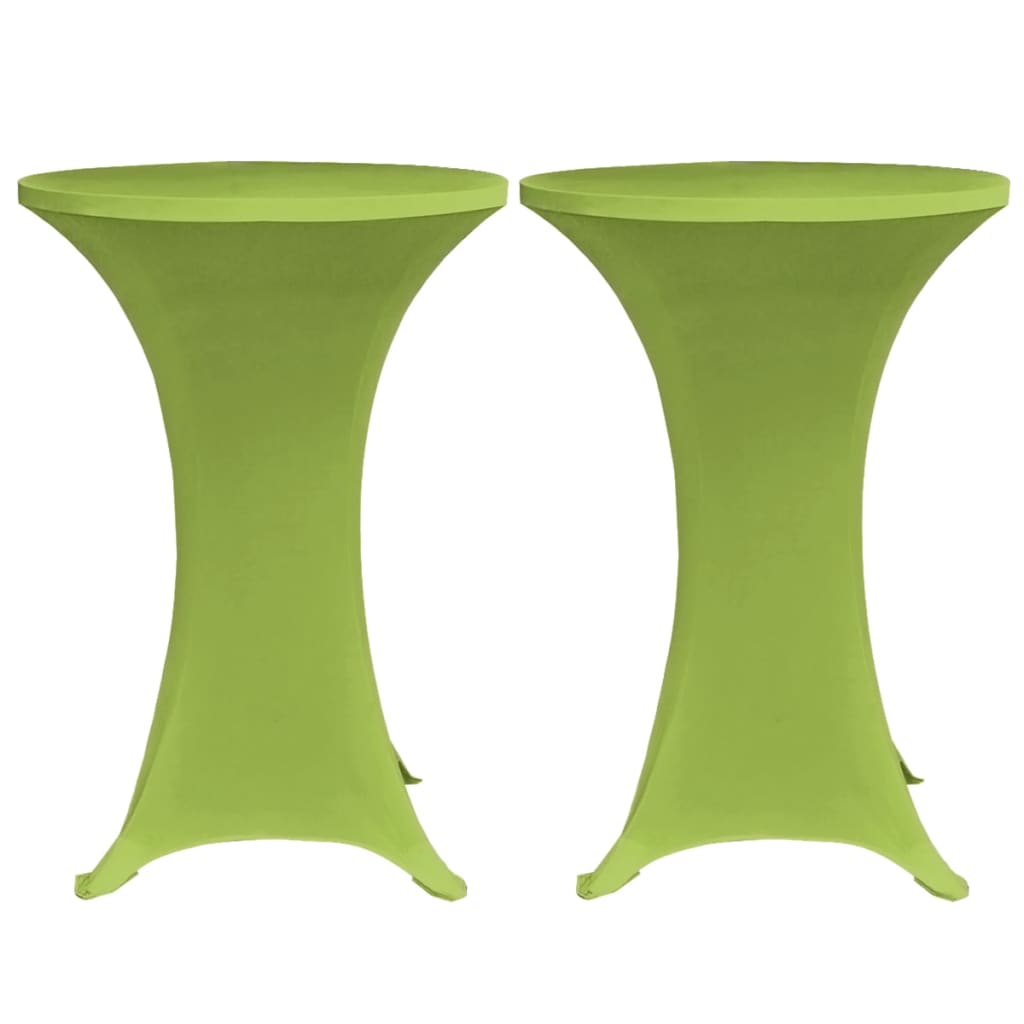 Stretch Table Cover 4 pcs 60 cm Green