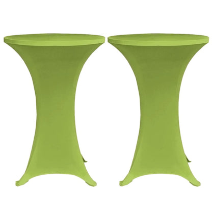 Stretch Table Cover 4 pcs 60 cm Green