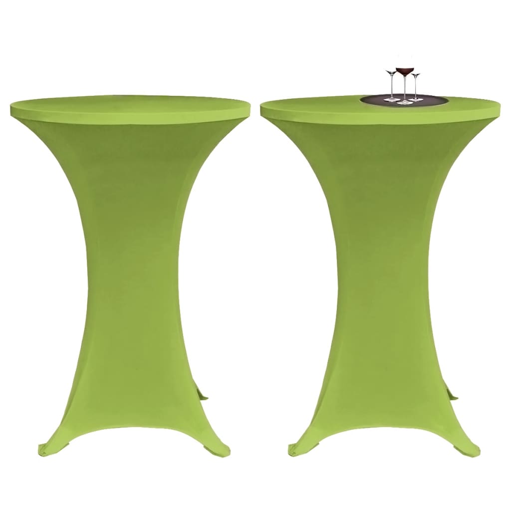 Stretch Table Cover 4 pcs 70 cm Green