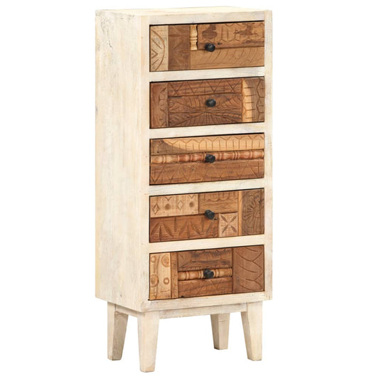 Drawer Cabinet 45x30x105 cm Solid Reclaimed Wood