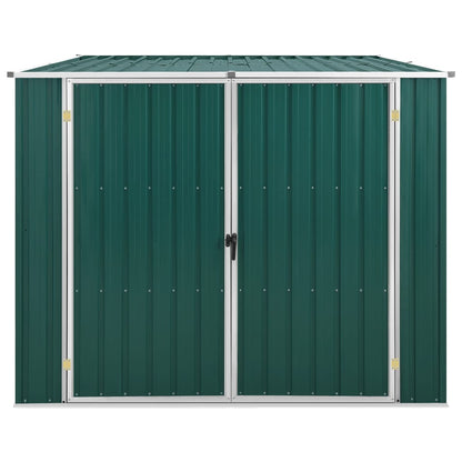 Garden Shed Green 195x198x159 cm Galvanised Steel