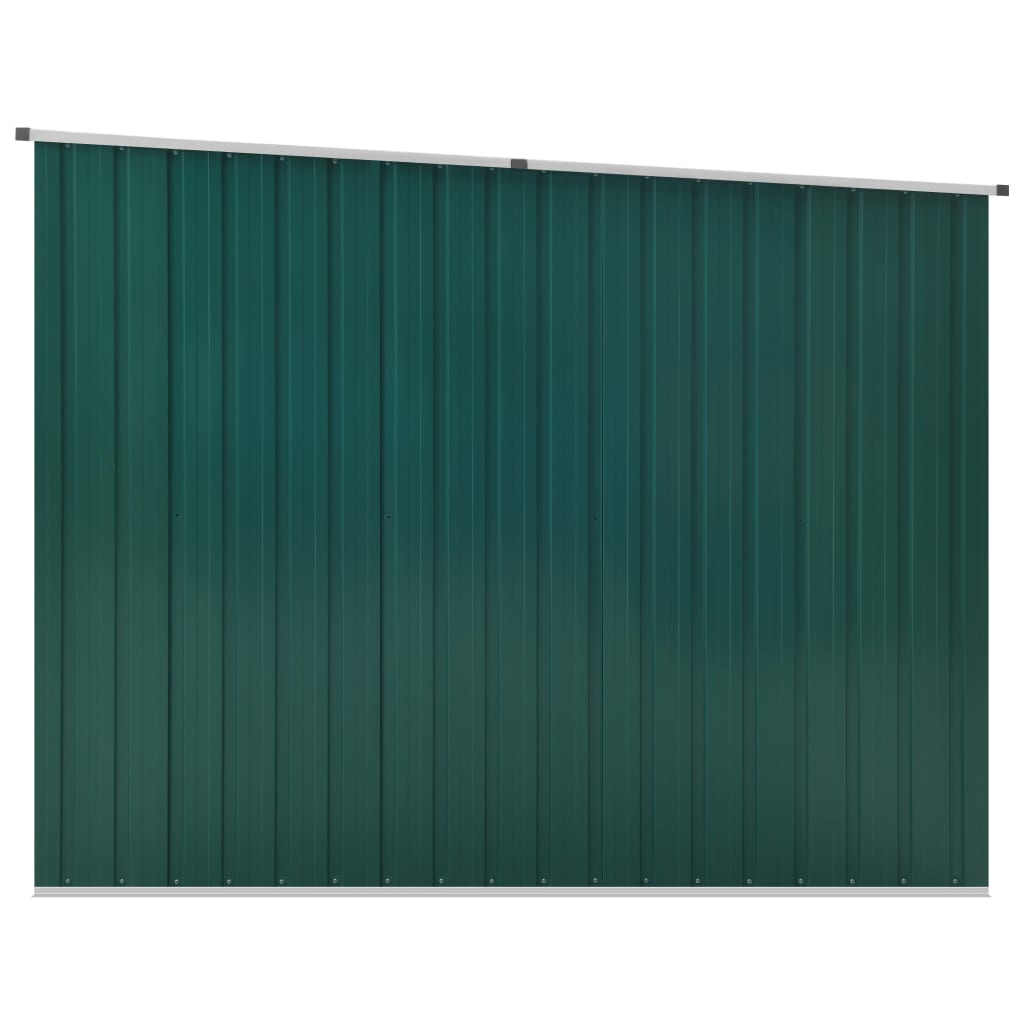 Garden Shed Green 195x198x159 cm Galvanised Steel