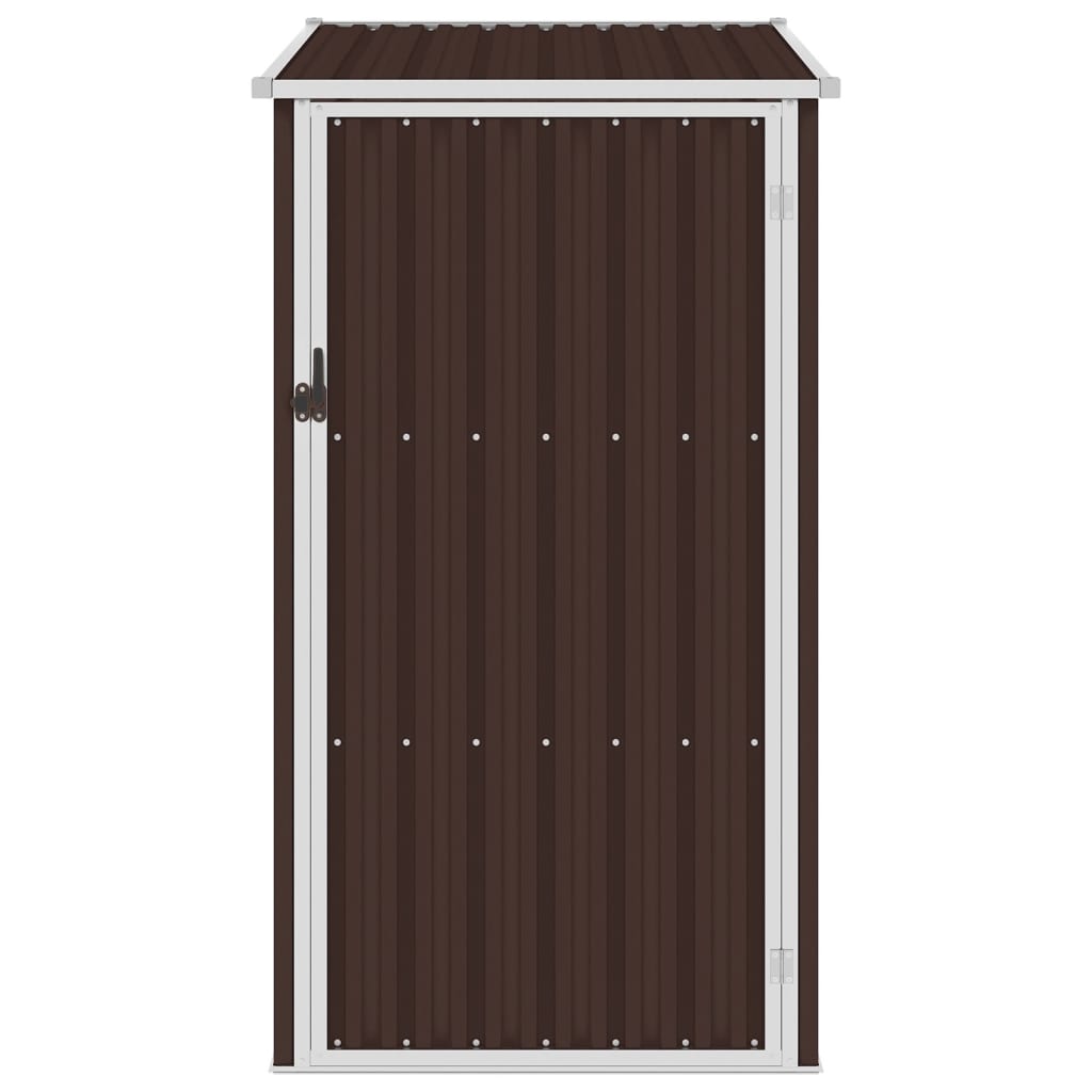 Garden Shed Brown 87x98x159 cm Galvanised Steel