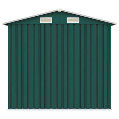 Garden Shed Green 205x129x183 cm Galvanised Steel