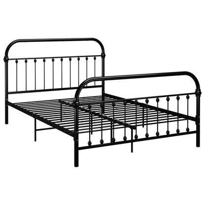 Bed Frame Black Metal 160x200 cm