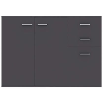 Sideboard Grey 105x30x75 cm Engineered Wood