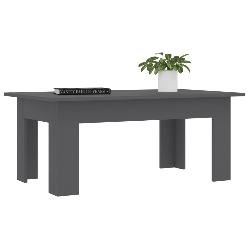 Coffee Table Grey 100x60x42 cm Engineered Wood