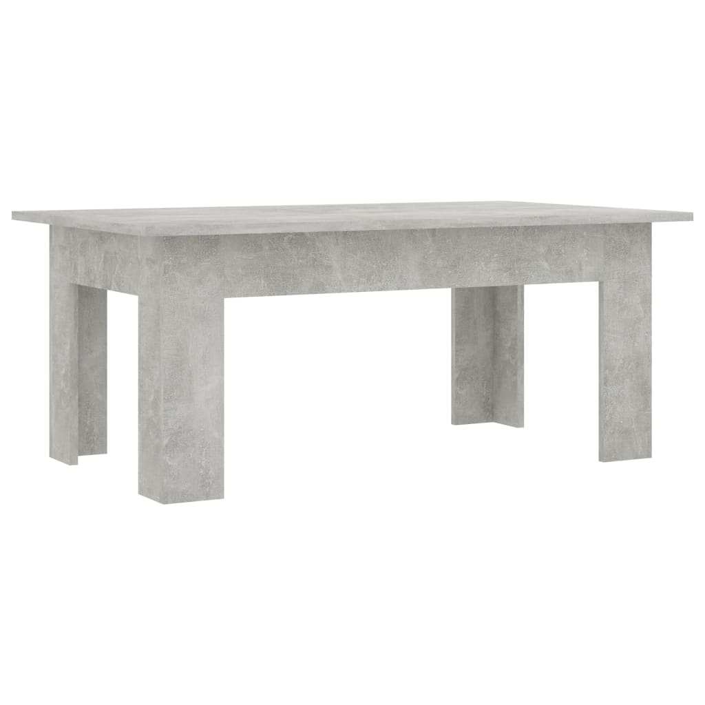 Coffee Table Concrete Grey 100x60x42 cm Engineered Wood