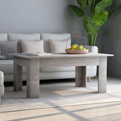 Coffee Table Concrete Grey 100x60x42 cm Engineered Wood