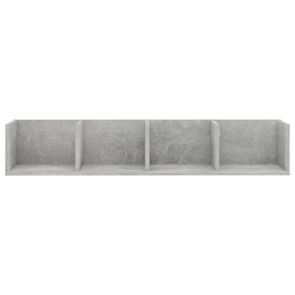 CD Wall Shelf Concrete Grey 100x18x18 cm Engineered Wood