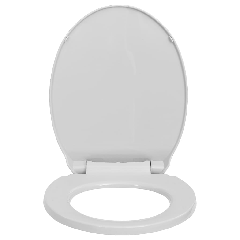 Soft-Close Toilet Seat Quick Release Light Grey Oval