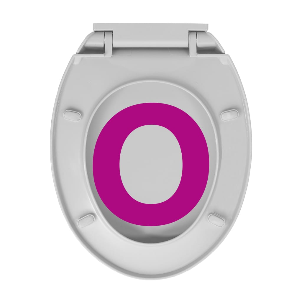 Soft-Close Toilet Seat Quick Release Light Grey Oval