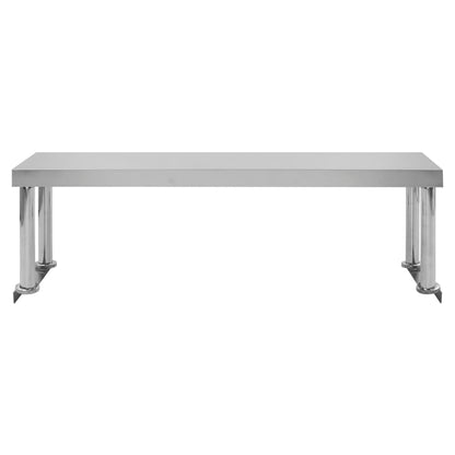 Work Table Overshelf 120x30x35 cm Stainless Steel