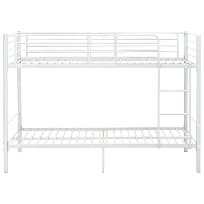 Bunk Bed White Metal 90x200 cm