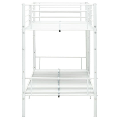 Bunk Bed White Metal 90x200 cm