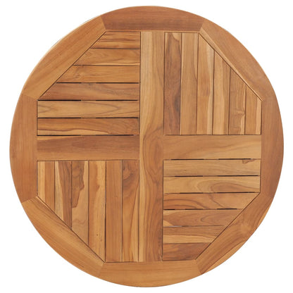 Table Top Solid Teak Wood Round 2.5 cm 80 cm