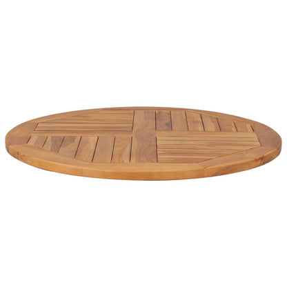 Table Top Solid Teak Wood Round 2.5 cm 80 cm