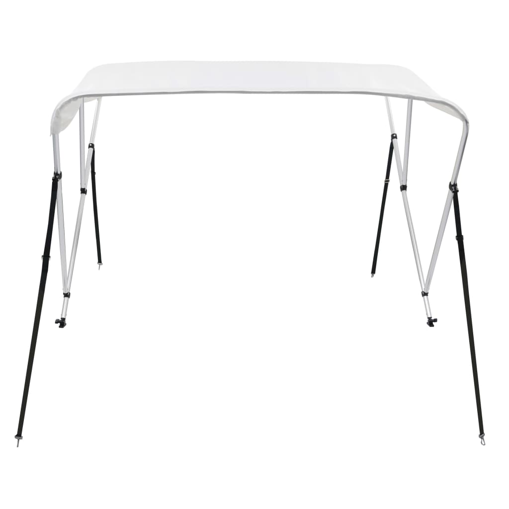 3 Bow Bimini Top White 183x160x137 cm