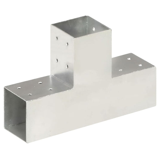 Post Connector T Shape Galvanised Metal 81x81 mm