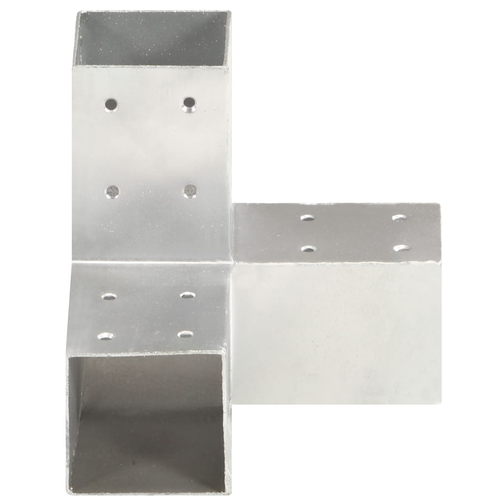 Post Connector Y Shape Galvanised Metal 81x81 mm