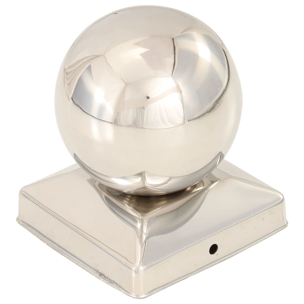 Post Caps 6 pcs Globe Final Stainless Steel 91x91 mm