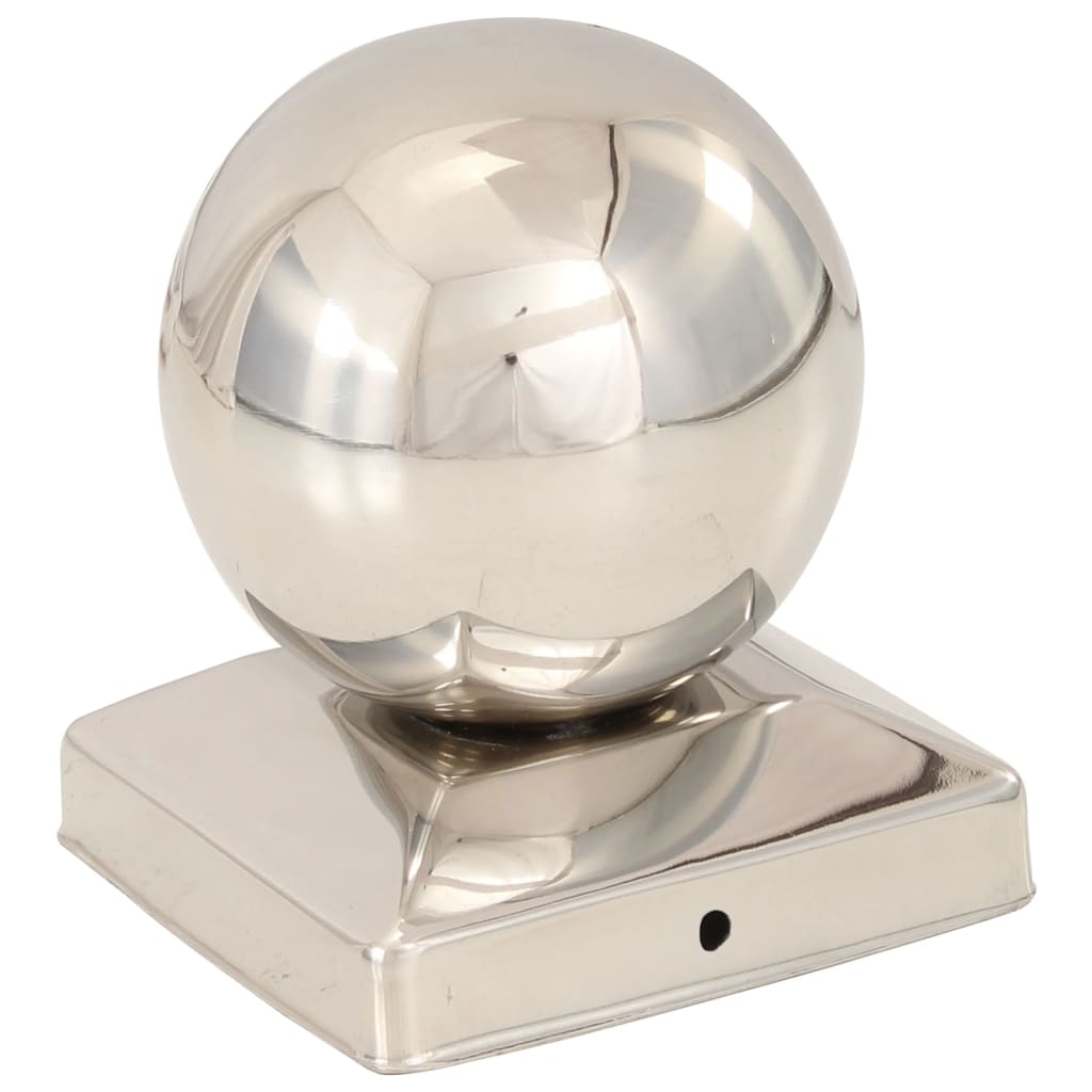 Post Caps 6 pcs Globe Final Stainless Steel 91x91 mm