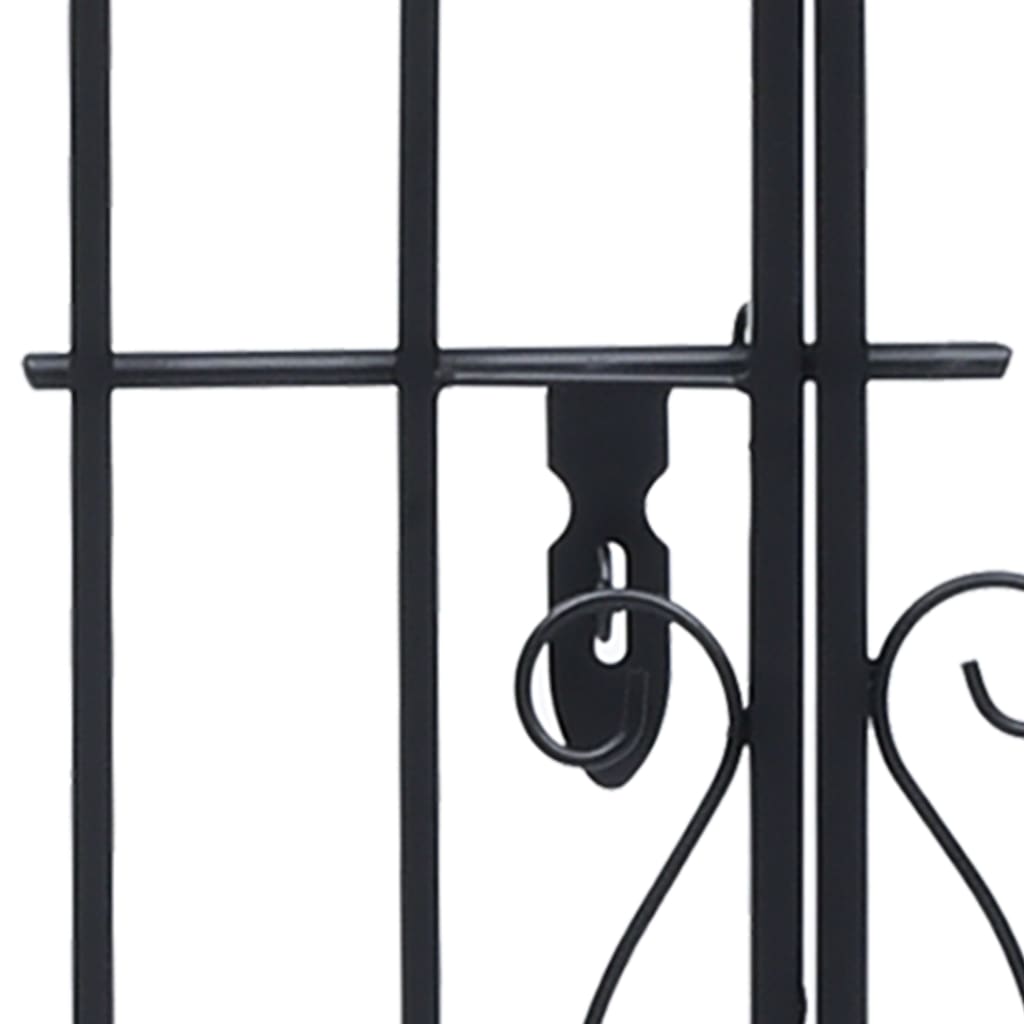 Ornamental Garden Gate Wrought Iron 122x20.5x100 cm