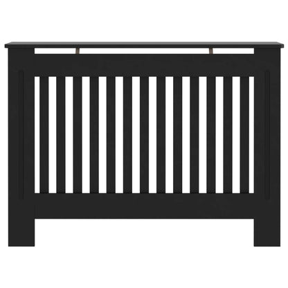 Radiator Cover Black 112x19x81.5 cm MDF